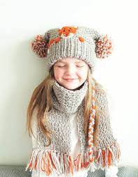 Hat And Scarf Fox Hat Winter Accessories Pom Pom Hat Scarf Etsy Crochet Kids Scarf Knitted Hats Hat And Scarf Sets