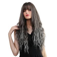 If you have thin or thinning hair, i'd recommend avoiding a heavy bang, said crosby. Ladies Synthetic Hair Mixed Black Brown Thin Bangs With Curly Hairs Buy At A Low Prices On Joom E Commerce Platform