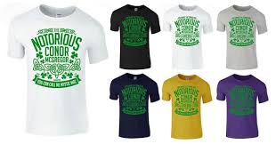 mens new the notorious conor mcgregor irish ufc mma boxing muay thai t shirt top