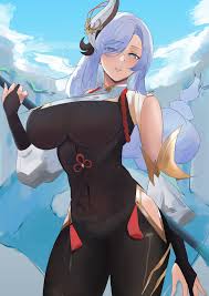Shenhe [Genshin Impact] (Artist: @nixie_8808) : rrule34