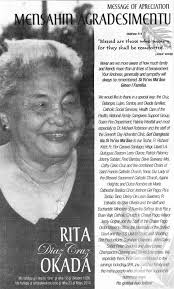 Rita Diaz Cruz Okada (1926-2014)