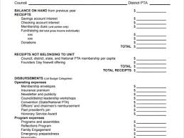 Free Church Financial Statement Template Financial