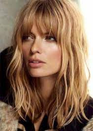 Inspiring Haircut With Bangs For Women Over 40 To Look Younger 30 Glamisse Com Blonde Hair With Bangs Thick Hair Styles Medium Length Hair Styles