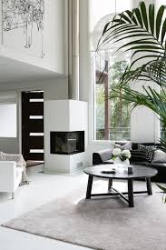 Scandinavian Modern Black And White Interior Design In 2020 White Interior Design Living Room Design Modern White Interior