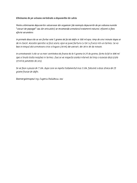 Hipertensiunea arteriala si consumul de sare sanatate cu dieta fara sare. Eliminarea De Pe Coloana Vertebrala A Depunerilor De Calciu Ciocuri De Pe Coloana