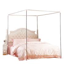 Small twin canopy bed frame. Stlwdmnf Stainless Steel Canopy Mosquito Netting Canopies Frame 4 Corner Bedding Fit For Twin Full Queen California King King Size Metal Bed Small King 22mm Buy Online In Saint Vincent And The Grenadines At Saintvincent Desertcart Com Productid