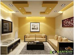Konsep ruang dalam ruang hingga multifungsi menciptakan privasi dan keakraban yang menghubungkan semua komponen desain interior ruang tamu tanpa kursi ini. 70 Desain Plafon Ruang Tamu Cantik Renovasi Rumah Net Desain Plafon Ruang Tamu Desain Plafon Gypsum Desain Plafon