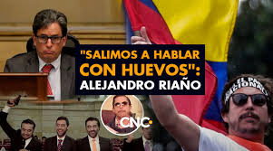 Además pone a juanpis entre la. Salimos A Hablar Con Huevos Alejandro Riano Cnc Noticias Colombia