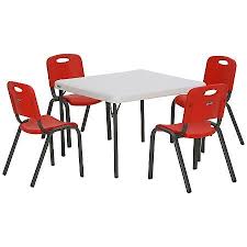 Lifetime Children S Combo 29 Commercial Grade Table And 4 Stack Chairs Choose A Color Sam S Club Kids Table And Chairs Childrens Table Table And Chair Sets