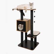 Vesper High Base Black Catit Us Vesper Cat Furniture Modern Cat Tree Cat Furniture Diy