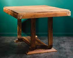 Swedish folk art dining table. Very Beautiful Dining Table Art Deco Style 50 60 Walnut