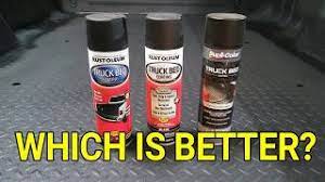 Truck Bed Liner Spray Can Comparison Youtube
