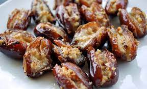 Amee S Savory Dish Mascarpone Stuffed Dates With Maple Drizzle Recipes Savoury Dishes Food