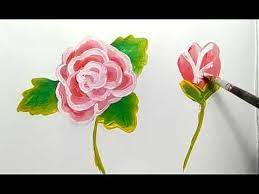 Dengan adanya tanaman hias di area rumah membuat suasana lebih sejuk, segar, asri dan menarik untuk dipandang. Melukis Mawar Lansung Pakai Kuas Dan Cat Air Simpel Dan Mudah Kok Youtube