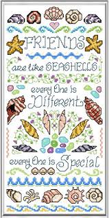 New england spring pdf pdf chart download $10.95: Free Seashell Cross Stitch Patterns