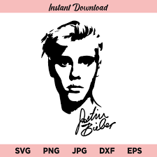 Marilyn monroe stencil svg file available for instant download online in the form of jpg, png, svg, cdr, ai, pdf, eps, dxf, printable, cricut, svg cut file. Justin Bieber Svg Justin Bieber Signature Svg Png Dxf Cricut Cut File Clipart Silhouette Buy Svg Designs