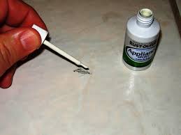 Overall, the whole tile is still intact except that part of the top layer, which is the ceramic material, was chipped off. Quick And Easy Tile Chip Repair Handyhomeowner