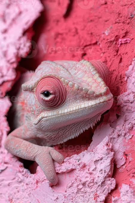 Pink chameleon on pink textured background 55025048 Stock Photo at Vecteezy