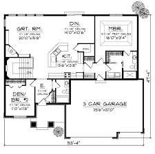10 bungalow house plans to impress. One Story Style House Plan 73002 With 2 Bed 2 Bath 3 Car Garage Basement House Plans House Plans One Story Ranch House Plans