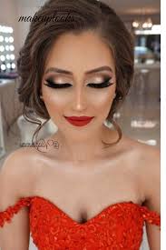 Prom eyeshadow makeup for red dress. 51 Gorgeous And Eye Catching Makeup Design For You Should Try In Prom Page 4 Of 51 Red Dress Makeup Makeup Looks For Red Dress Amazing Wedding Makeup