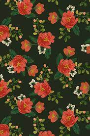 Create floral pattern tracings (optional). Colorful Fabrics Digitally Printed By Spoonflower Holiday Floral Flower Painting Hand Painted Flowers Holiday Floral