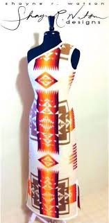 Pendleton Dress Shayne Watson Designs Dine Pendleton Dress Native American Dress Native American Fashion