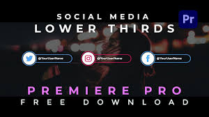 Please try to restart premiere pro or your computer. Free Social Media Lower Thirds Adobe Premiere Pro Motion Graphics Templates Youtube
