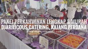 Berbagai jenis canopy seperti pyramid, arabian dan transparent canopy disediakan untuk pilihan. Pakej Perkahwinan Murah Dan Lengkap Di Djarilicious Catering Kajang