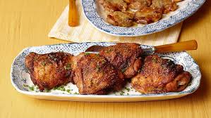 Crispy And Garlicky Chicken Thighs Recipe Finecooking Recipe Chicken Thigh Recipes Chicken Thighs Fine Cooking