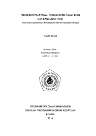 Surat keterangan penghasilan karyawan penghasilan wiraswasta. Pdf Prosedur Pelayanan Pembayaran Pajak Bumi
