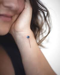 A good forget me not flower tattoo designs are very sensual and look aesthetically pleasing each of the flower tattoos has special meaning and is popular among woman. Micro Forget Me Not Flower By Rey Jasper Tattoogrid Net