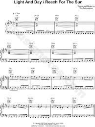 The Polyphonic Spree Light And Day Reach For The Sun Sheet Music In D Major Download Print Sheet Music Music For Kids Music Download