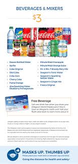 Specifically, you can't accrue miles by flying, and there's only one way to rack up points for reward travel: Travel Info In Flight Refreshments Services Allegiant
