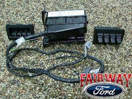 The wires in the passenger footwell are customer access wires and pass thru wires but not upfitter wires. Ford F150 F250 F350 F450 F550 In Dash Spare Auxillary Upfitter Switch New Oem