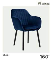 Pour les enfants, choisissez le style écolier pour un brin de nostalgie. Chaise Capitonnee En Velours Bleu Figuerolles Avec Accoudoirs Shell Chaise Fauteuil Salle A Manger Chaise Capitonnee Chaise Salle A Manger