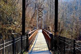 The park has several different sections and many different trails, so be sure to research and plan. Swinging Bridge That Takes You Into Patapsco Valley State Park In Ellicott City Maryland By Megan Barlly Photo Stock Snapwire