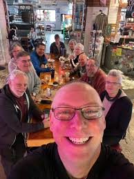 It's Freewheelin Friday! Enjoying a wonderful breakfast with this fun  group.