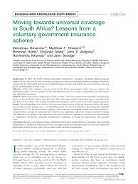 While ultrasounds may be immediately associated with pregnancy, there are other times when a physician might order this diagnostic test. Pdf Moving Towards Universal Coverage In South Africa Lessons From A Voluntary Government Insurance Scheme