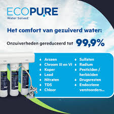 ECOPURE | 3-staps omgekeerde osmose drinkwaterfiltratiesysteem (ECOP30):  eenvoudige... | bol.com