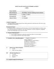 Jika belum mencapai target belajar tetap bersyukur dan terus berlatih. Rpp Penjas Orkes Kelas 3 Semester 2 Doc Rencana Pelaksanaan Pembelajaran Rpp Nama Sekolah Mata Pelajaran Pendidikan Jasmani Olahraga Dan Kesehatan Course Hero