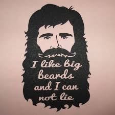 Womens I Like Big Beards and I Can Not Lie T Shirt Funny Butts Mustache  Stache Hair Man Manly Boyfriend Love Humor Vintage Awesome Cute Tee