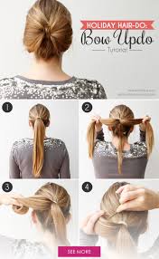 And if you're looking for an elegant hairstyle, short hair with updo with tendrils is perfect for you. Hair Bow Tutorial A Festive Holiday Updo More Hair Tutorial Holiday Updo Hair Bow Tutorial