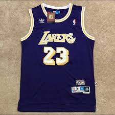 lebron james lakers jersey throwback purple nwt nwt