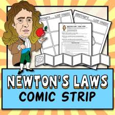 Newton S Laws Project Comic Strip Activity Science Distance Learning Newtons Laws Comic Strips Newtons Third Law Of Motion