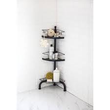 Homezone 3 Tier Corner Shower Caddy With Adjustable Shelves Oil Rubbed Bronze Walmart Com In 2020 Corner Shower Caddy Corner Shower Shower Storage