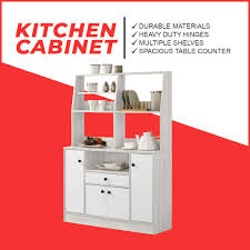 Robin Kitchen Cabinet Multiple Storage in Ivory & White Colour