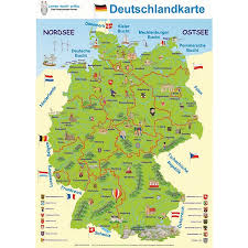 Alle deutschland deutsche gewässer flüsse. Lernen Macht Schlau Deutschlandkarte