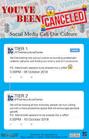 Invest Tier 2 You Ve Been Canceled Social Media Call Out Culture Saint Mary S College