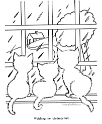 Lily enjoys taking a walk in the rain. Cats Coloring Pictures Cat Coloring Page Coloring Books Coloring Pages