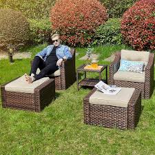5 out of 5 stars. Yitahome Outdoor Coffee Table With Extra Storage 11 5 Gallon Resin Rattan Side Table For Patio Decor Cushions White Patio Furniture Accessories Patio Lawn Garden Fieldingandnicholson Com
